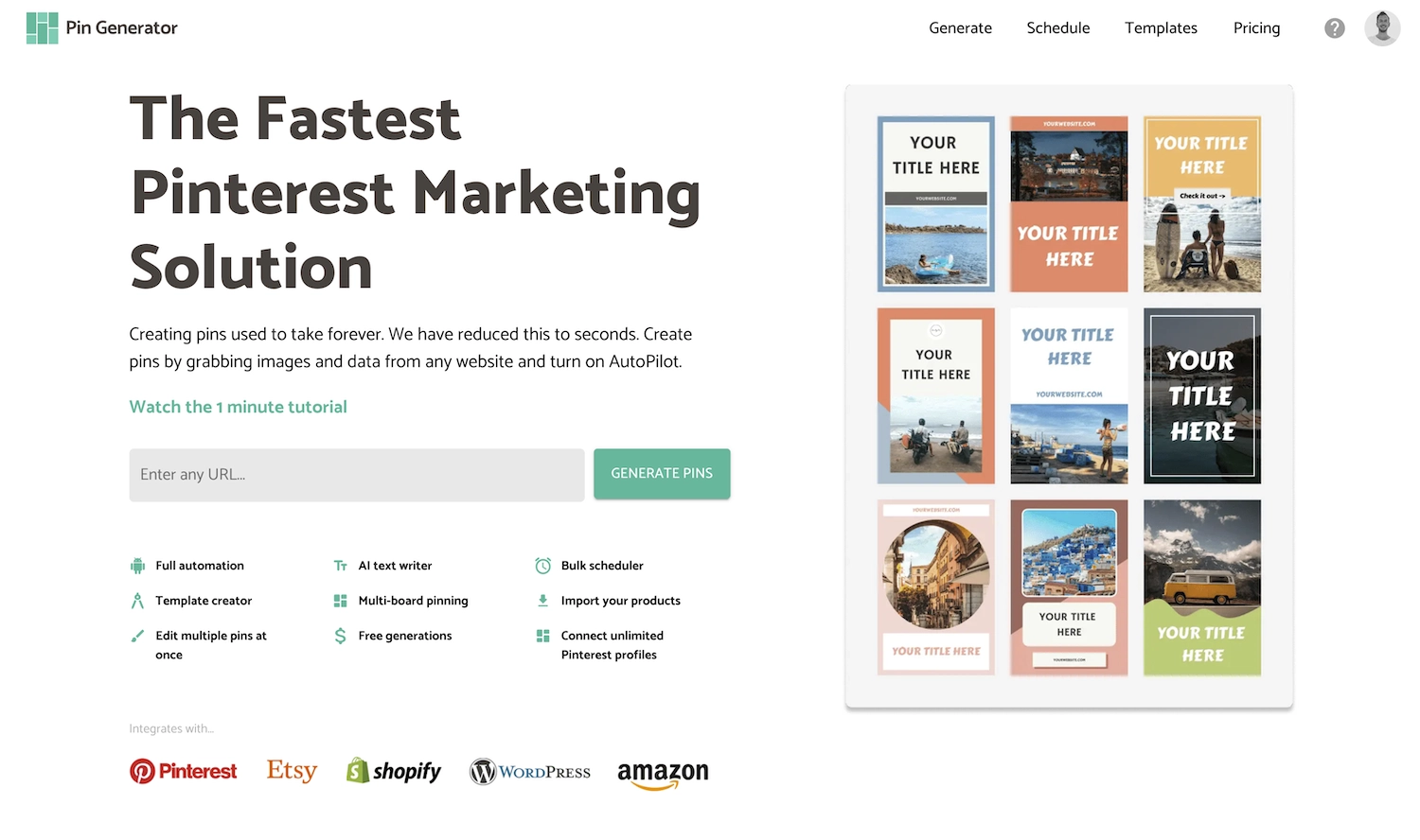 Pin Generator - Automated And Fastest Pinterest Marketing Tools
